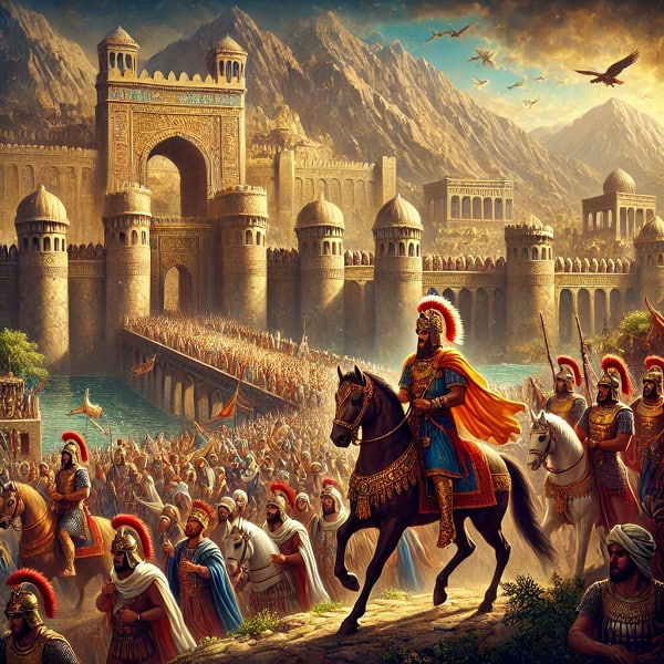 تدابیر کوروش برای ورود به بابل