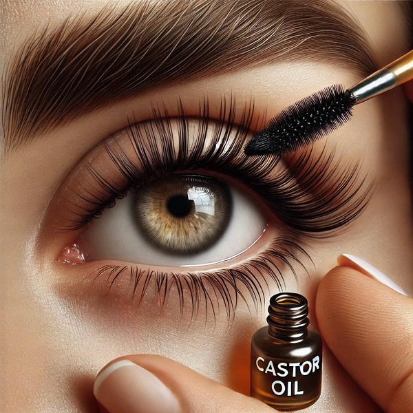 تقویت مژه و ابرو با روغن کرچک