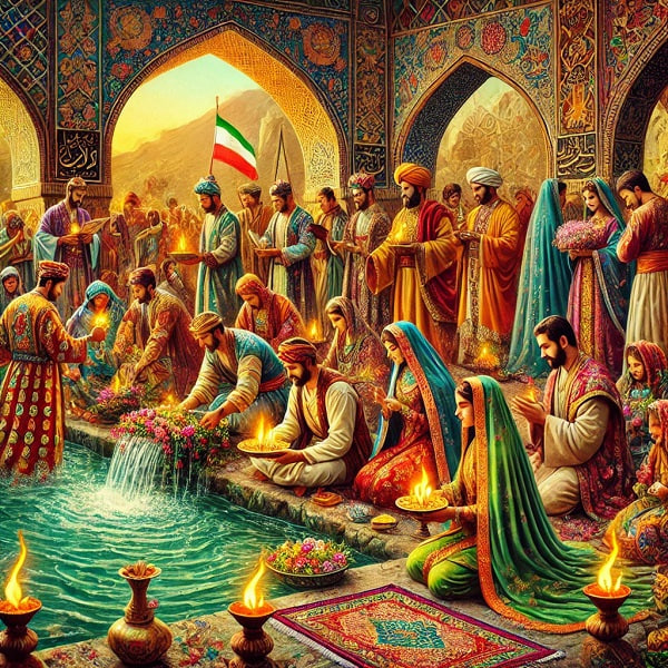 جشن آبانگان و پیروزی پادشاه ایران