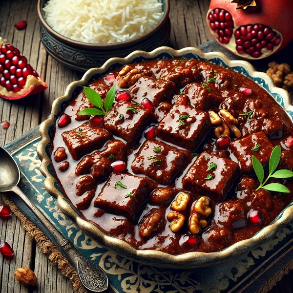 مواد لازم و طرز تهیه خورش فسنجان گیاهی با سویا مواد لازم و طرز تهیه خورش فسنجان گیاهی با سویا