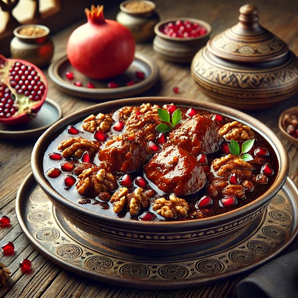 مواد لازم و طرز تهیه خورشت فسنجان با سرکه مواد لازم و طرز تهیه خورشت فسنجان با سرکه