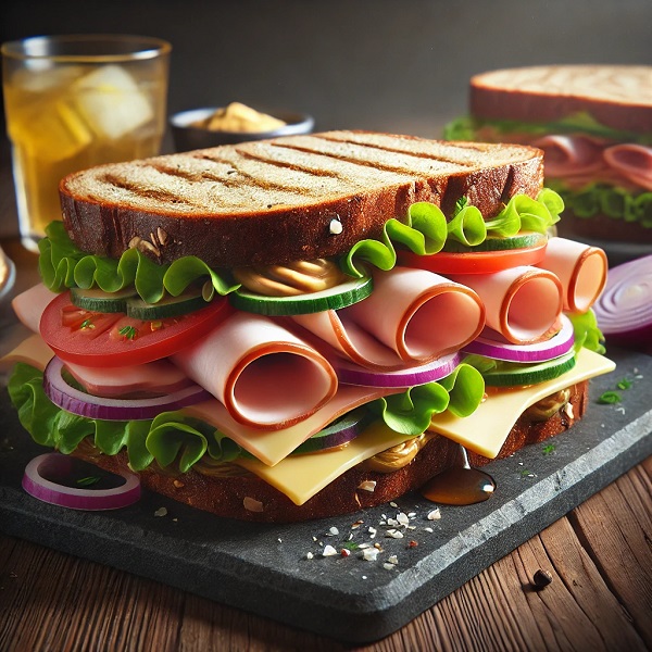 مواد لازم و طرز تهیه ساندویچ ژامبون مرغ مواد لازم و طرز تهیه ساندویچ ژامبون مرغ