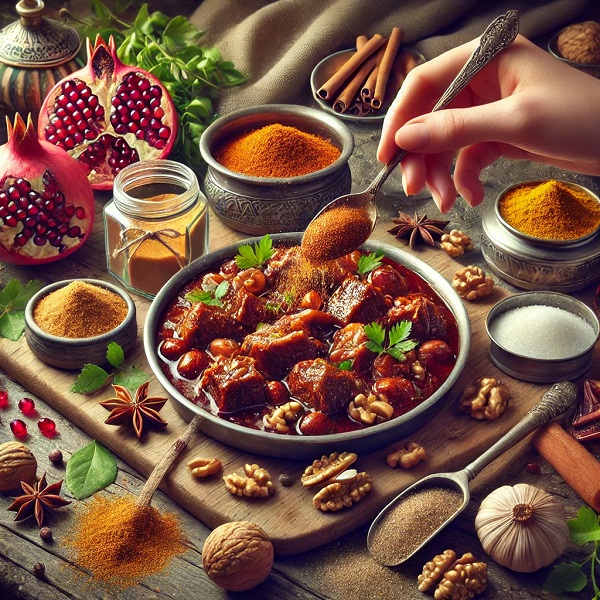 طرز تهیه ادویه فسنجان خانگی