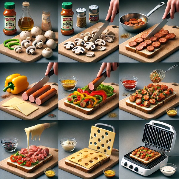 طرز تهیه اسنک سوسیس