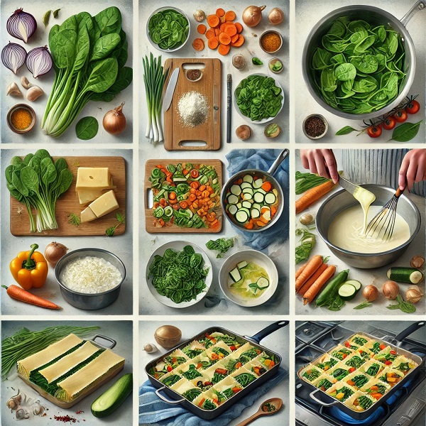 طرز تهیه لازانیا سبزیجات