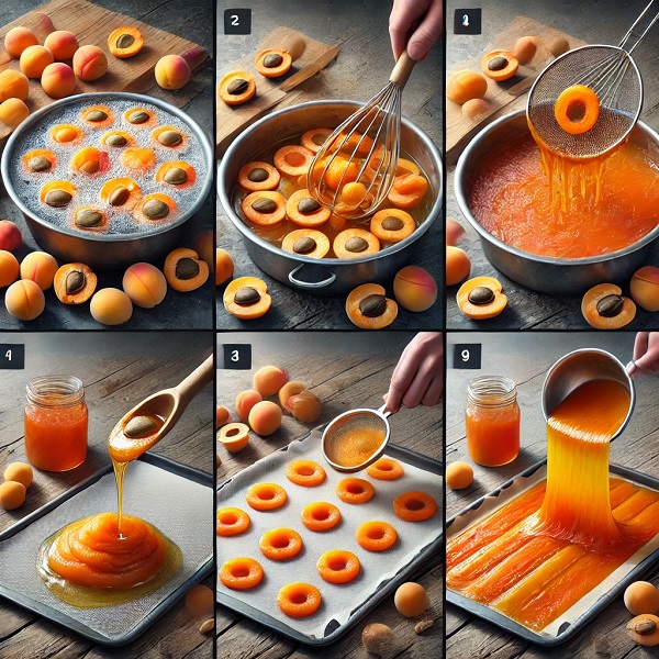 طرز تهیه لواشک زردآلو