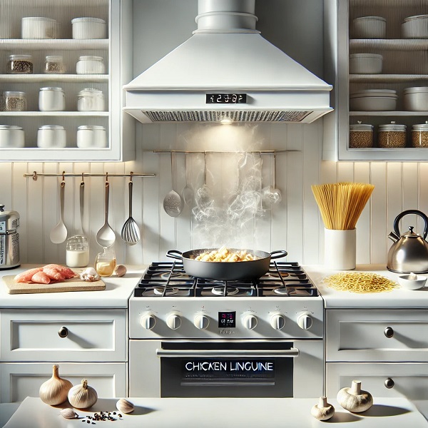 طرز تهیه پاستا چیکن لینگوئینی