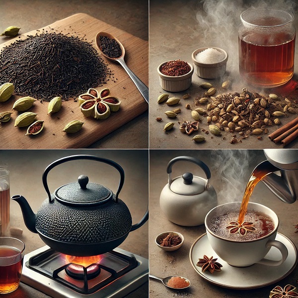طرز تهیه چای هل