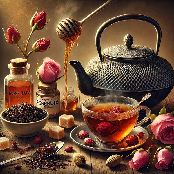 طرز تهیه چای گل محمدی (گل سرخ)