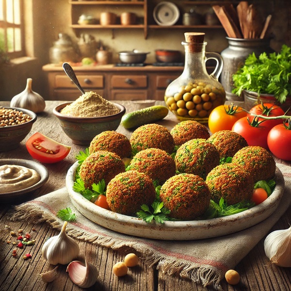 مواد لازم و طرز تهیه فلافل خانگی با نخود مواد لازم و طرز تهیه فلافل خانگی با نخود