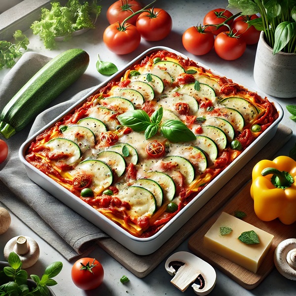 مواد لازم و طرز تهیه لازانیا سبزیجات