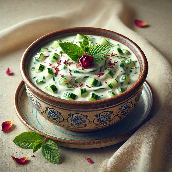 مواد لازم و طرز تهیه ماست خیار مجلسی مواد لازم و طرز تهیه ماست خیار مجلسی