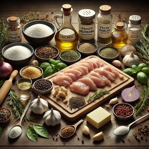 مواد لازم جوجه کباب تابه ای