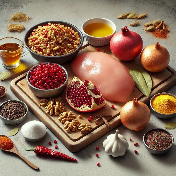 مواد لازم خورشت فسنجون مجلسی ملس