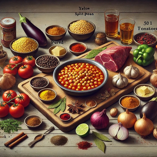 مواد لازم خورشت قیمه بادمجان