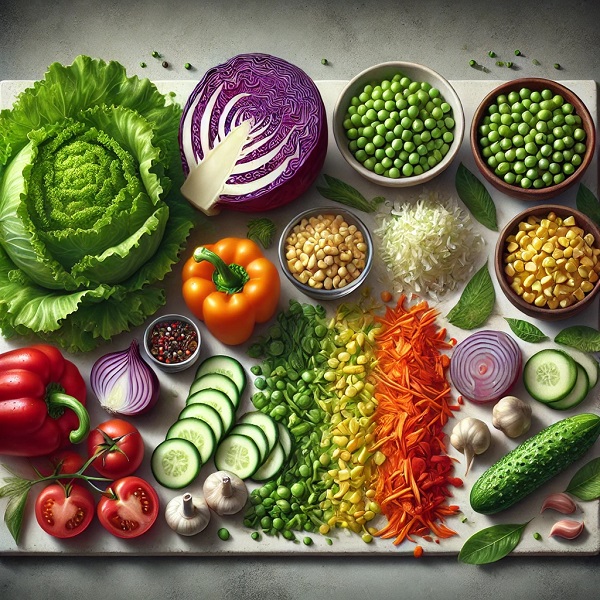 مواد لازم سالاد فصل