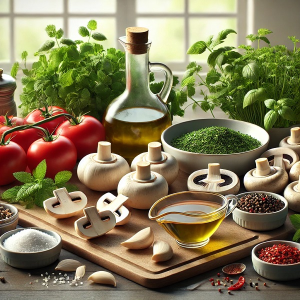 مواد لازم سس مارینارا ایتالیایی
