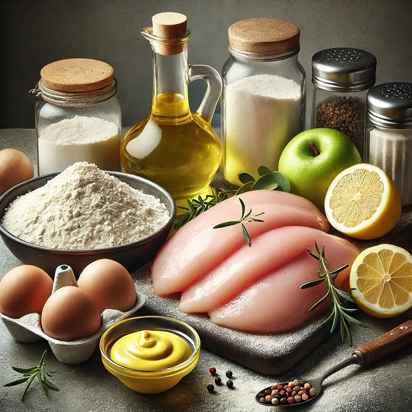 مواد لازم فلیه مرغ سوخاری