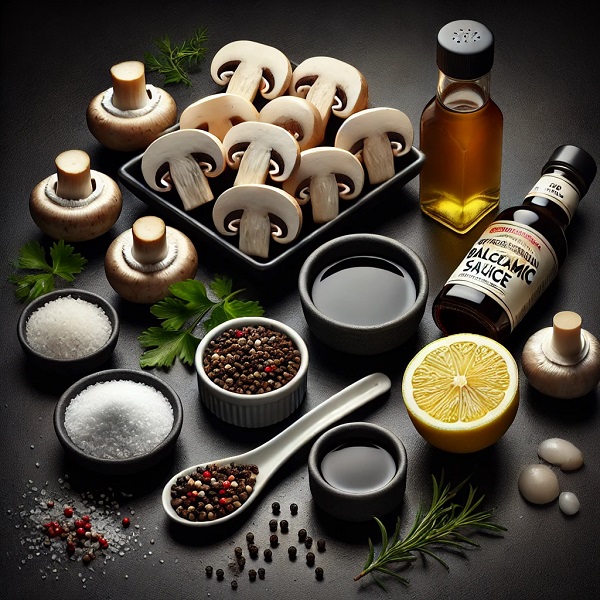 مواد لازم قارچ گریل برگر ذغالی