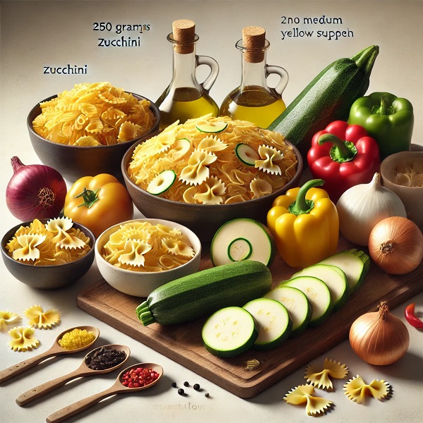 مواد لازم پاستا