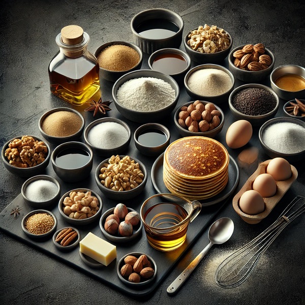 مواد لازم پنکیک شیرین کره ای