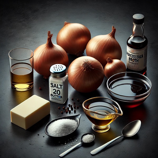 مواد لازم پیاز کاراملی برگر ذغالی