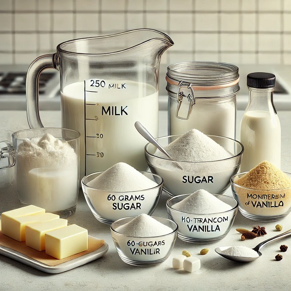 مواد لازم پیراشکی کرم دار خانگی