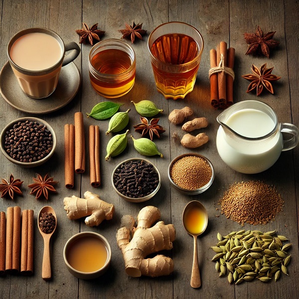 مواد لازم چای ماسالا