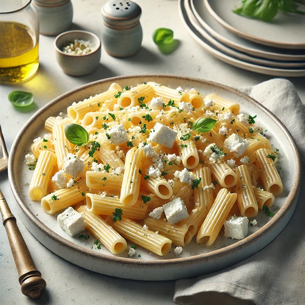 مواد لازم و طرز تهیه پاستا با پنیر فتا مواد لازم و طرز تهیه پاستا با پنیر فتا
