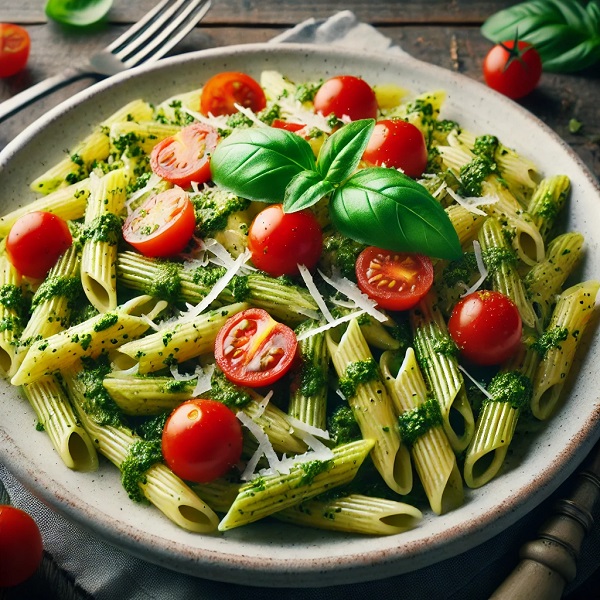 مواد لازم و طرز تهیه پاستا پستو گوجه فرنگی