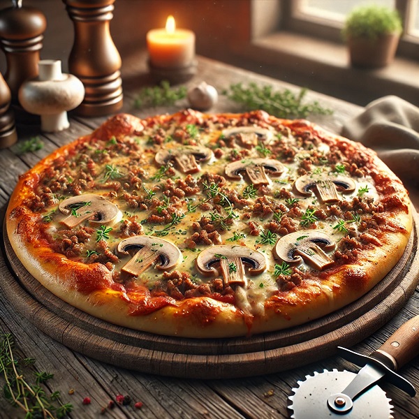 مواد لازم و طرز تهیه پیتزا گوشت و قارچ مواد لازم و طرز تهیه پیتزا گوشت و قارچ