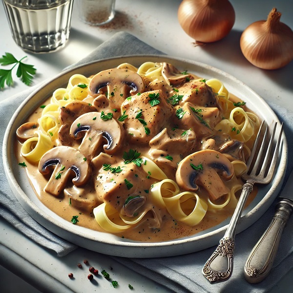 مواد لازم و طرز تهیه چیکن استراگانف