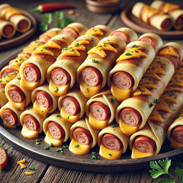 مواد لازم و طرز تهیه کرپ سوسیس و پنیر