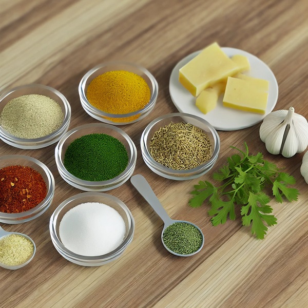 ادویه برای طعم دار کردن مرغ بورک مرغ و قارچ