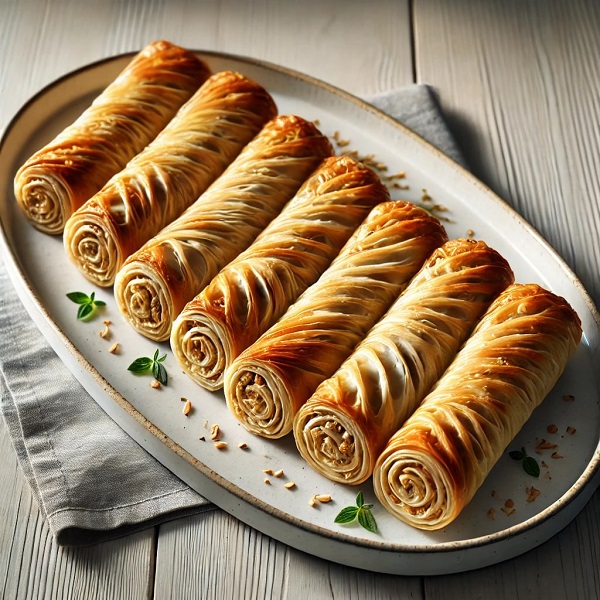 مواد لازم و طرز تهیه بورک مرغ و قارچ