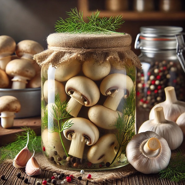 مواد لازم و طرز تهیه ترشی قارچ