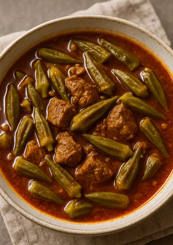 مواد لازم و طرز تهیه خورشت بامیه