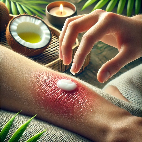 روغن نارگیل برای زخم و سوختگی
