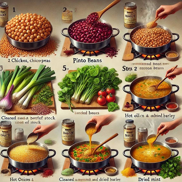 طرز تهیه آش جو