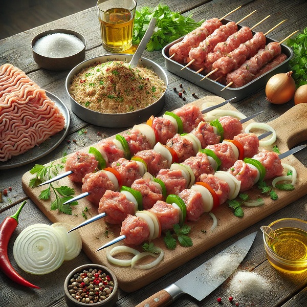 طرز تهیه کباب کوبیده مرغ