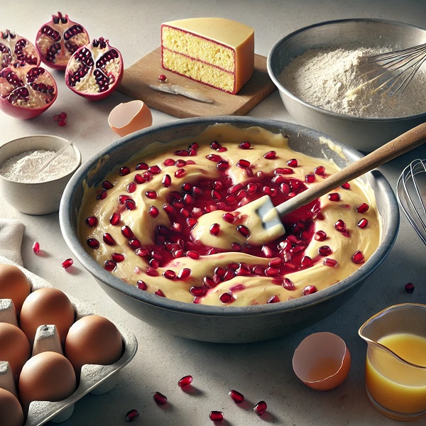 طرز تهیه کیک انار