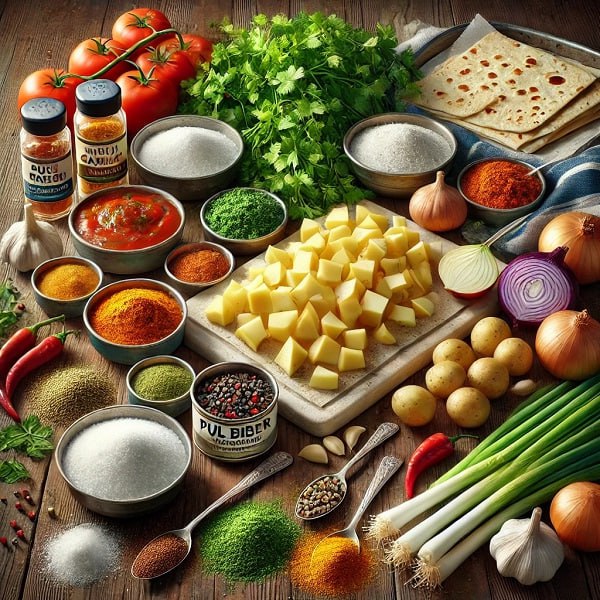 مواد لازم سمبوسه جنوبی