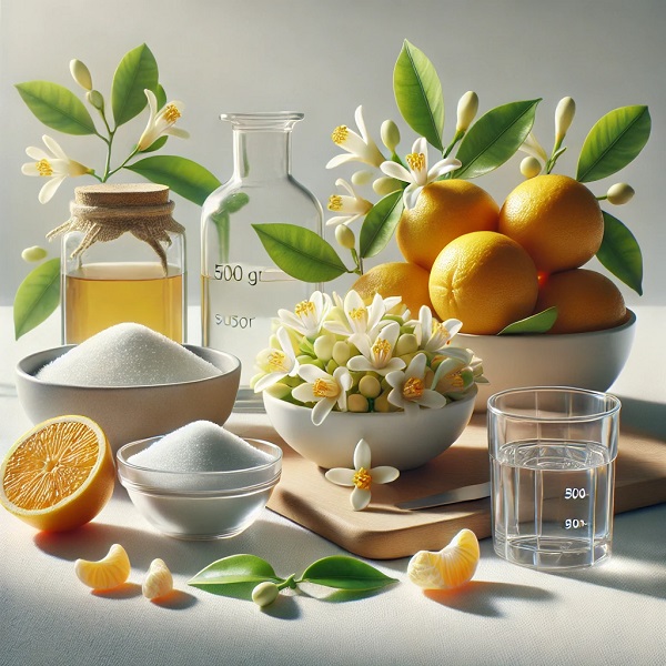 مواد لازم مربا و شربت بهار نارنج