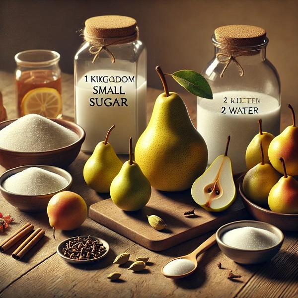مواد لازم مربا گلابی