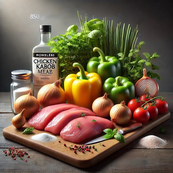 مواد لازم کباب کوبیده مرغ