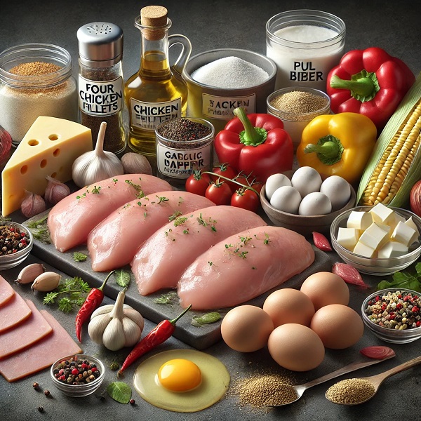 مواد پیتزا سیب زمینی