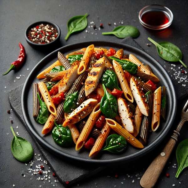 مواد لازم و طرز تهیه پاستا پنه رژیمی