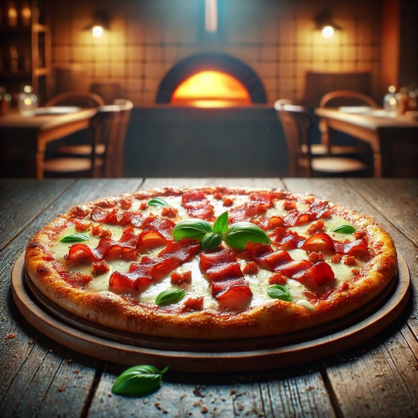 مواد لازم و طرز تهیه پیتزا بیکن