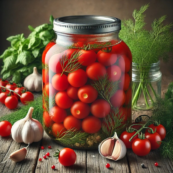 ترشی گوجه گیلاسی یخچالی