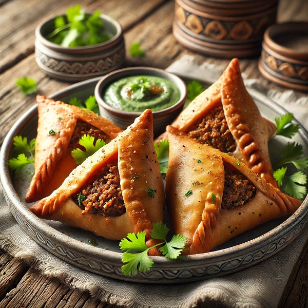 مواد لازم و طرز تهیه سمبوسه با گوشت